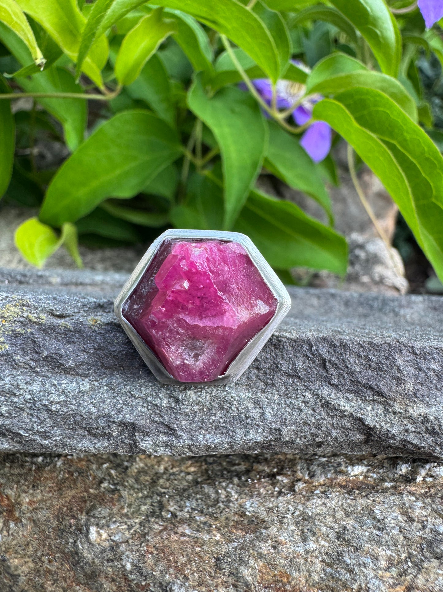 Rough Ruby Ring - Size 9.25