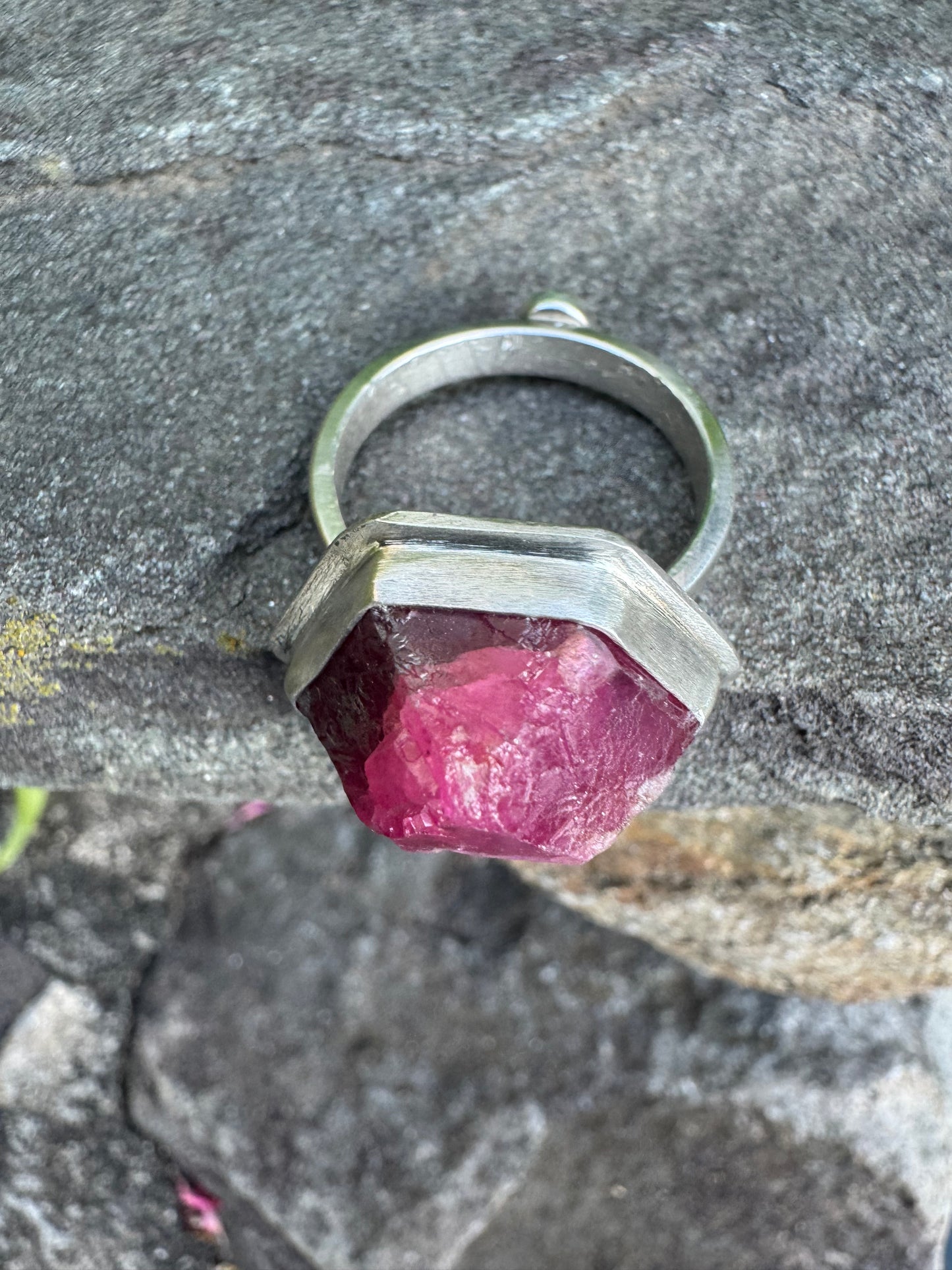 Rough Ruby Ring - Size 9.25