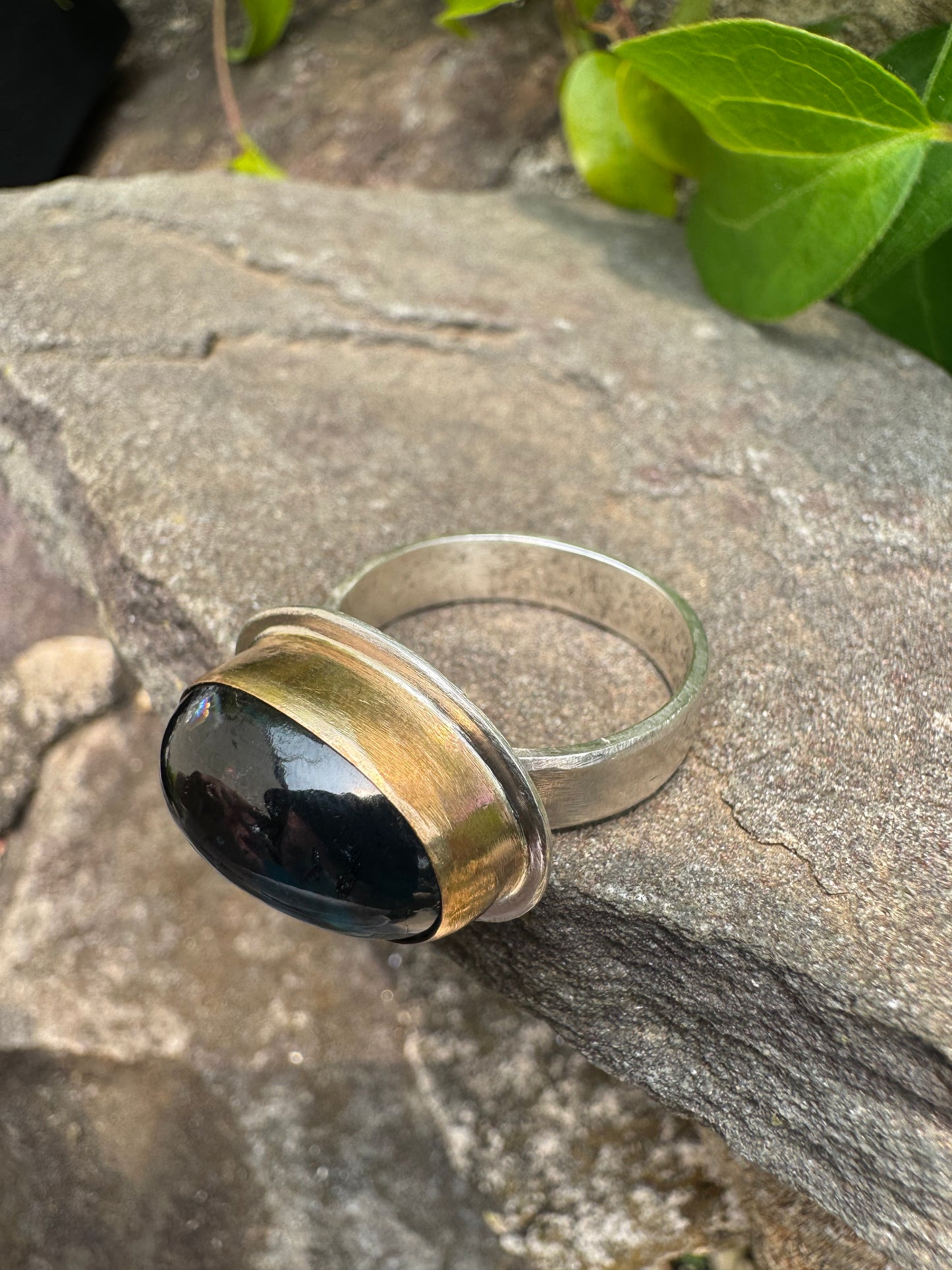 Kyanite Ring, Set in Gold - Size 9.25