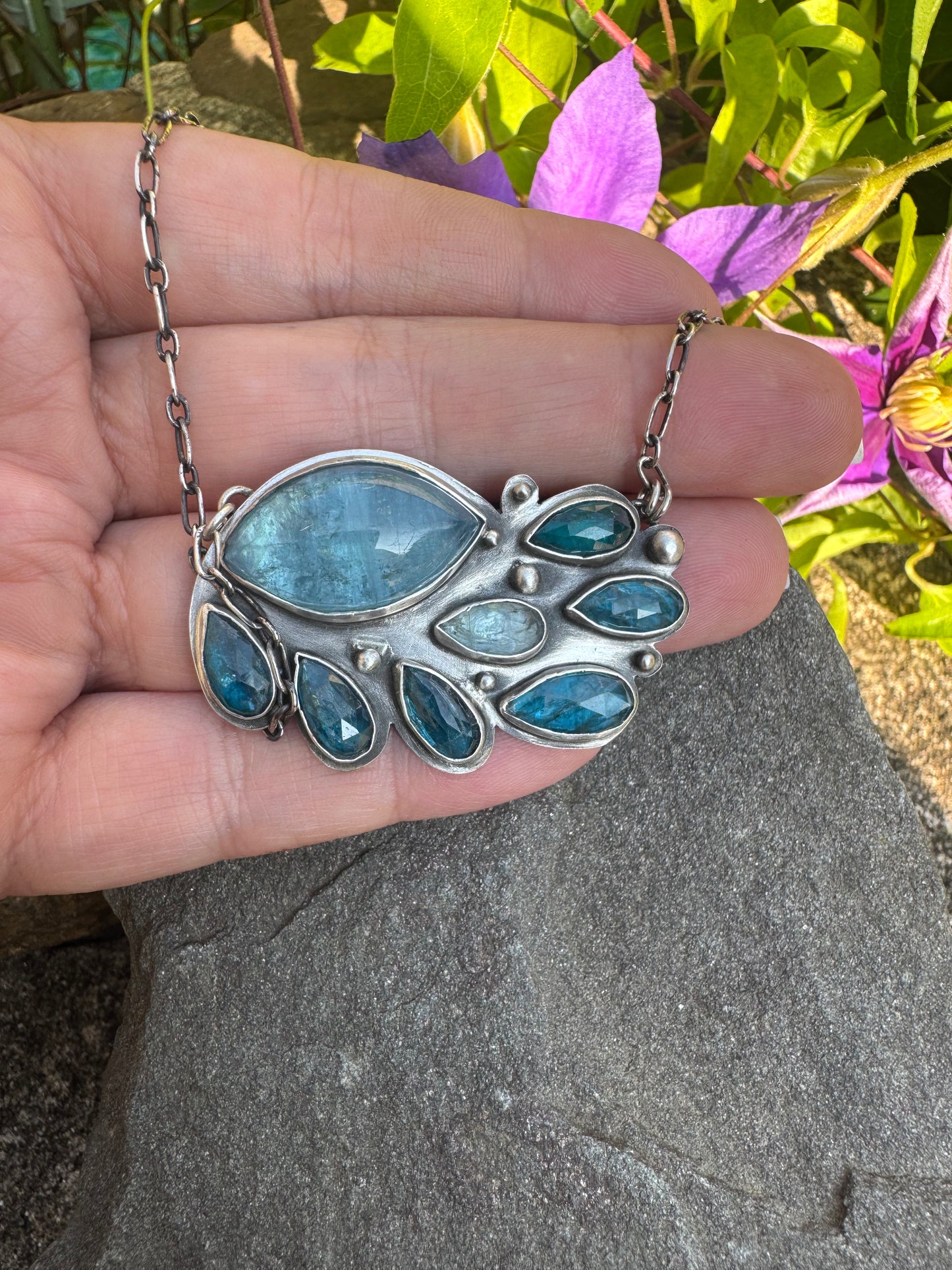 Aquamarine "Let it rain" Pendant