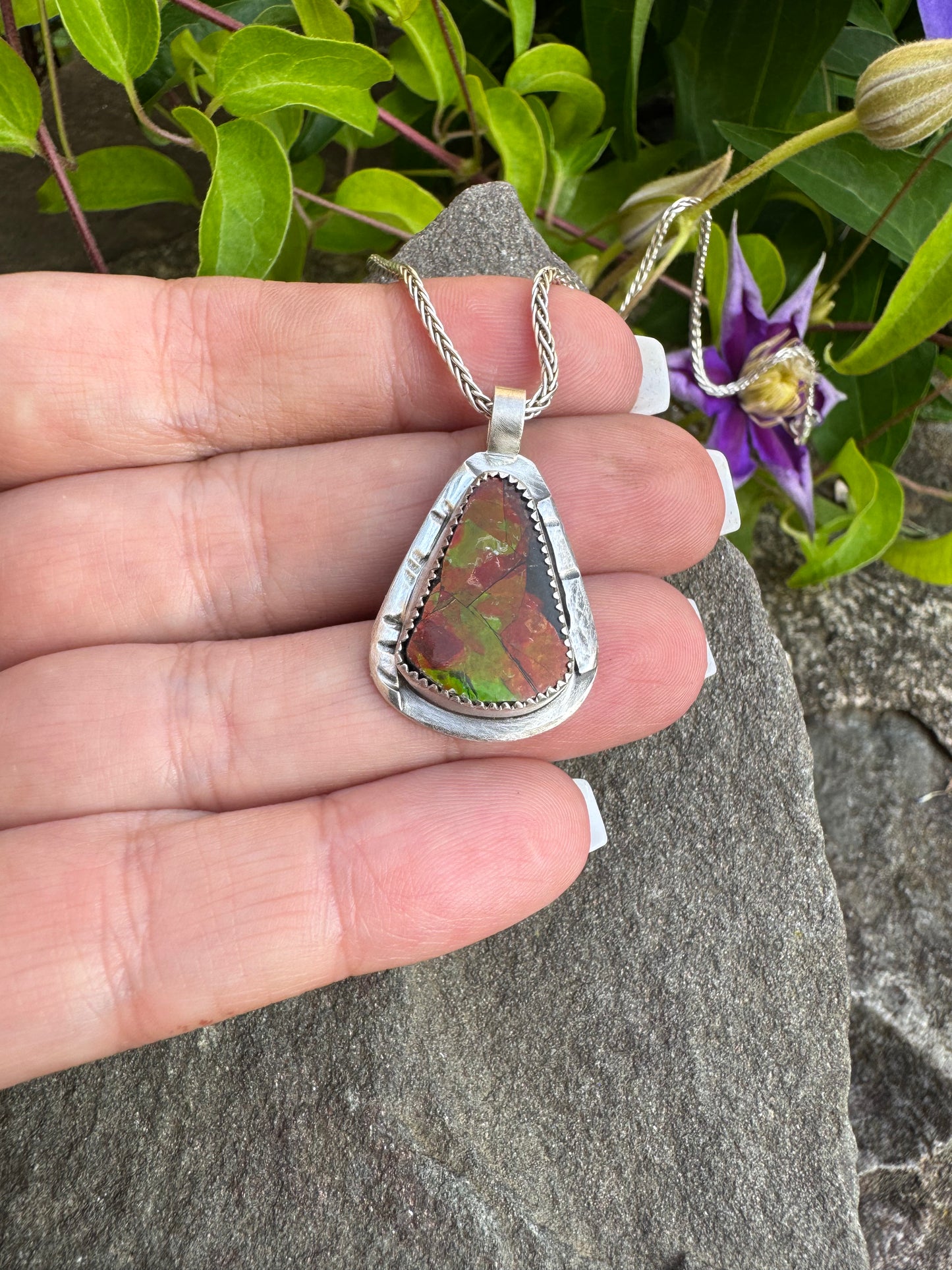 Ammolite Pendant