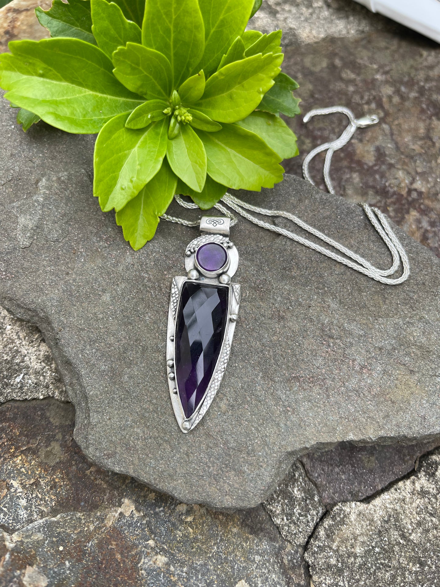 Amethyst Blade Pendant