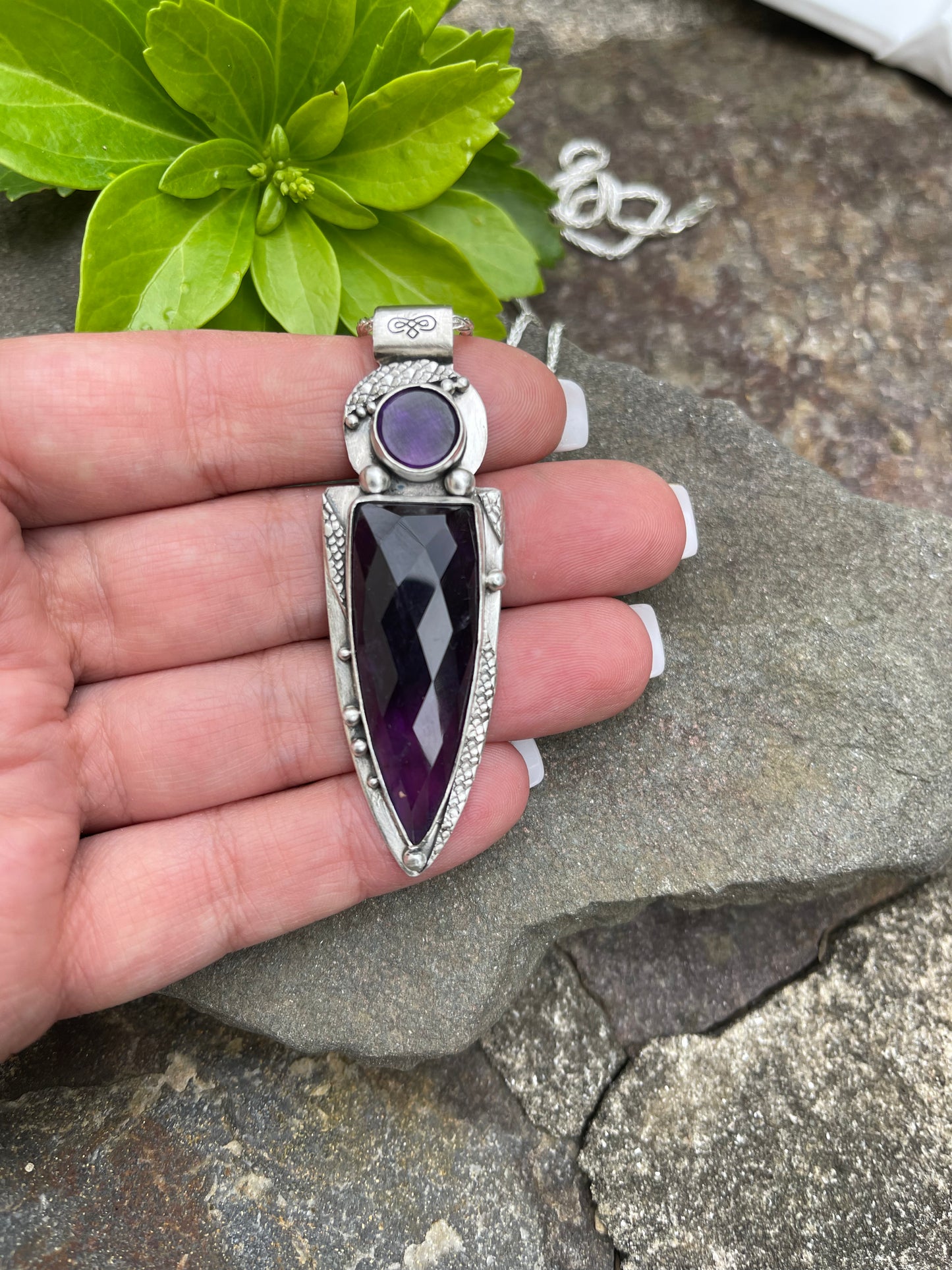Amethyst Blade Pendant